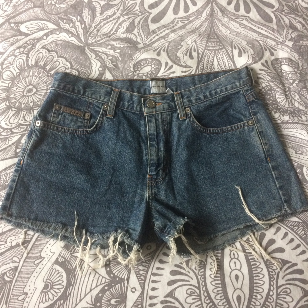 Vintage Calvin Klein Jeans 5 Pocket Frayed Shorts